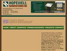 Tablet Screenshot of hopewellmfg.com